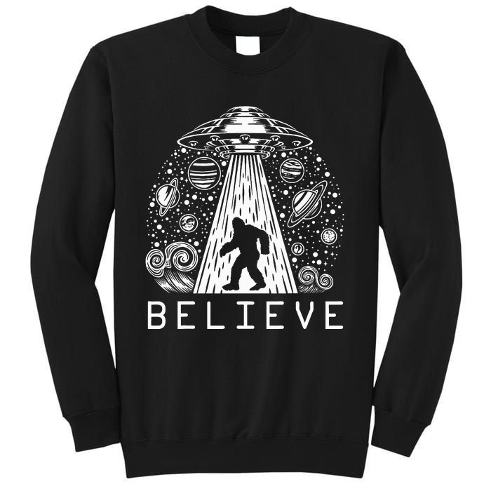 Bigfoot Ufo Conspiracy Theory Alien Physics Tall Sweatshirt