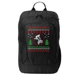 Biker Ugly Christmas City Backpack