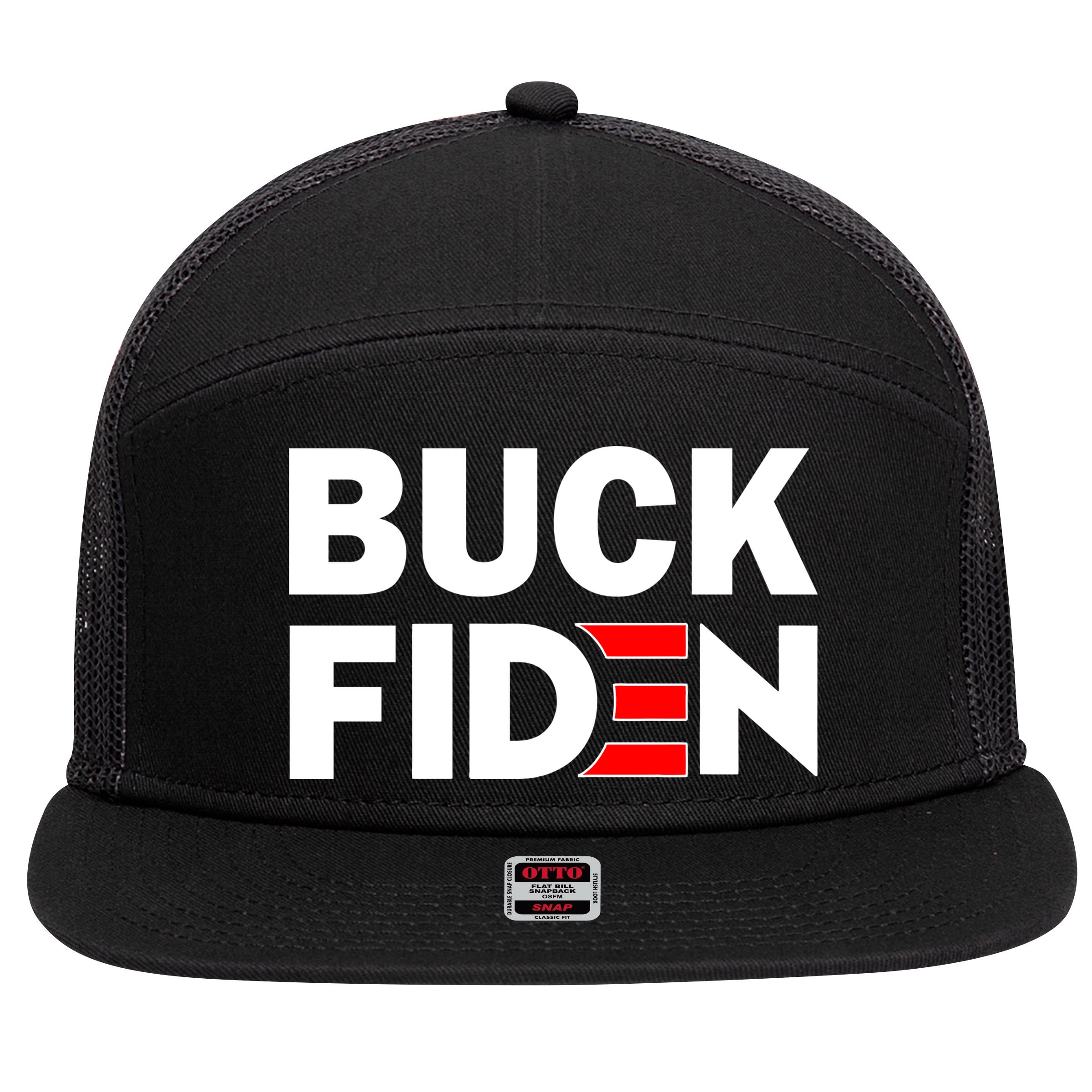 Buck Fiden 7 Panel Mesh Trucker Snapback Hat