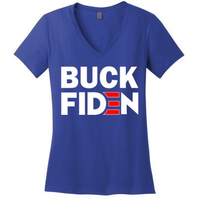 Buck Fiden Women's V-Neck T-Shirt