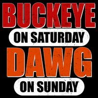 Buckeye On Saturday Dawg On Sunday Apron