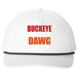 Buckeye On Saturday Dawg On Sunday Snapback Five-Panel Rope Hat