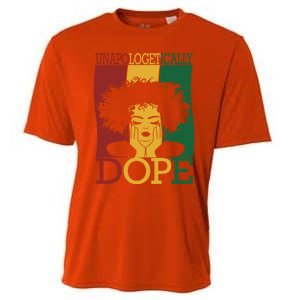 Black Unapologetically Dope Junenth Black History Funny Gift Cooling Performance Crew T-Shirt