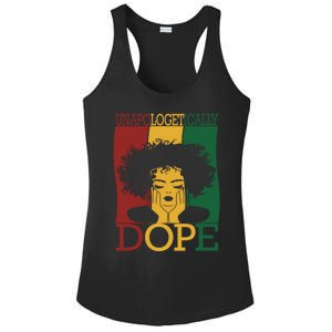 Black Unapologetically Dope Junenth Black History Funny Gift Ladies PosiCharge Competitor Racerback Tank