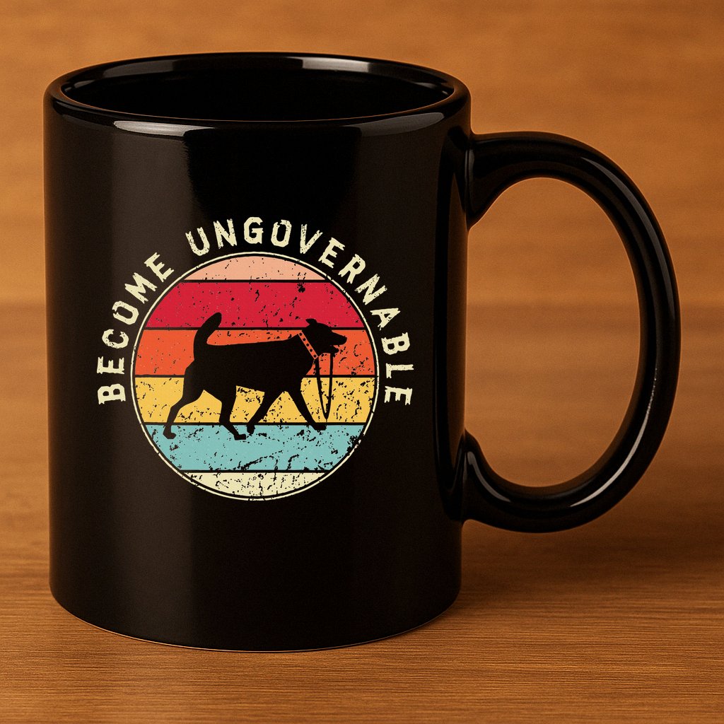 Become Ungovernable Dog 11oz C Handle Ceramic Mug