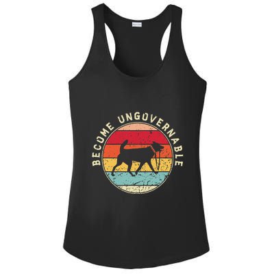 Become Ungovernable Dog Ladies PosiCharge Competitor Racerback Tank