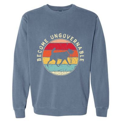 Become Ungovernable Dog Garment-Dyed Sweatshirt