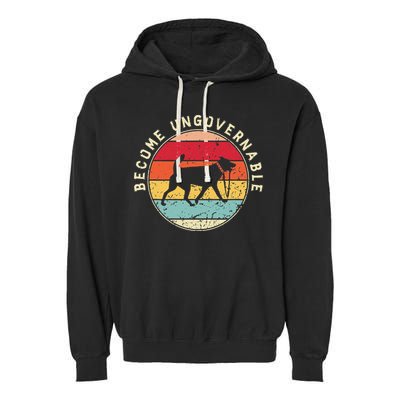Become Ungovernable Dog Garment-Dyed Fleece Hoodie
