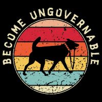 Become Ungovernable Dog 7-Panel Snapback Hat