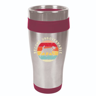 Become Ungovernable Dog 16oz Travel Tumbler