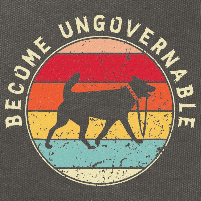 Become Ungovernable Dog Cotton Canvas Backpack