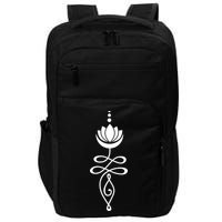 Buddhist Crescent Moon And Lotus Flower Impact Tech Backpack