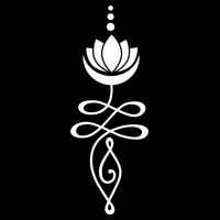Buddhist Crescent Moon And Lotus Flower 16 in Basic Backpack
