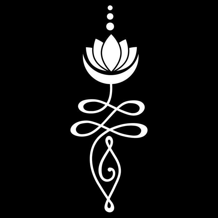 Buddhist Crescent Moon And Lotus Flower 16 in Basic Backpack