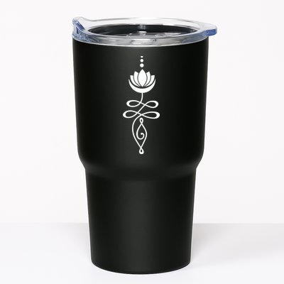 Buddhist Crescent Moon And Lotus Flower Tumbler