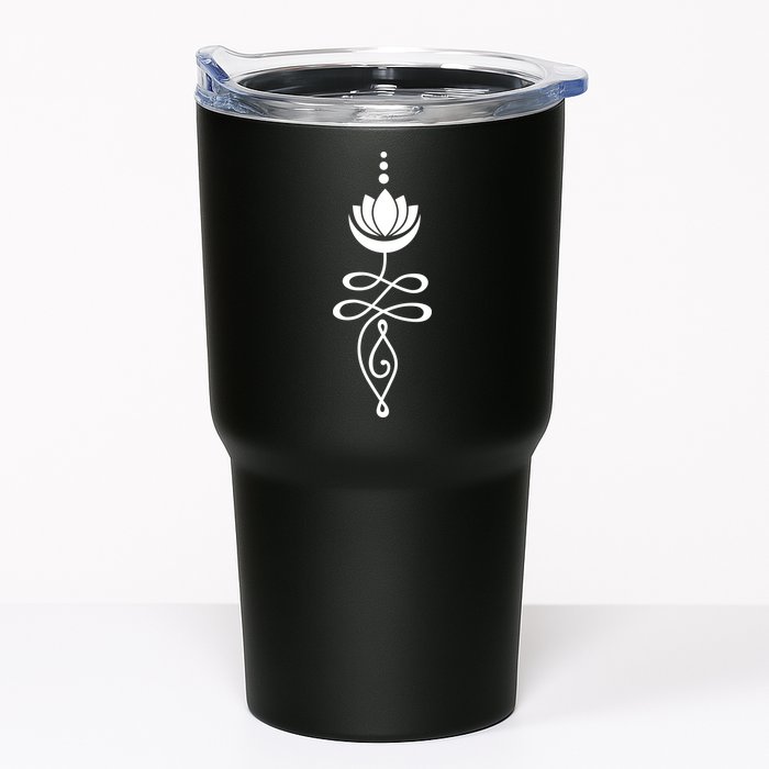 Buddhist Crescent Moon And Lotus Flower Tumbler