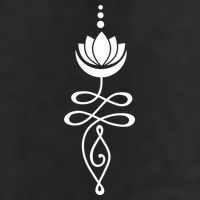Buddhist Crescent Moon And Lotus Flower Microfiber Hand Towel