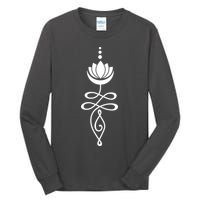 Buddhist Crescent Moon And Lotus Flower Tall Long Sleeve T-Shirt