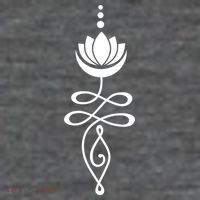 Buddhist Crescent Moon And Lotus Flower Premium T-Shirt