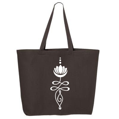 Buddhist Crescent Moon And Lotus Flower 25L Jumbo Tote