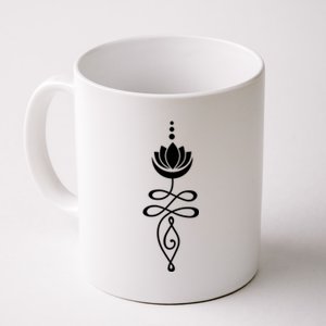 Buddhist Crescent Moon And Lotus Flower Coffee Mug