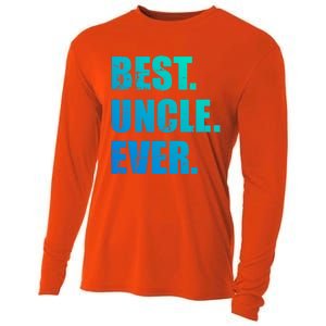 Best Uncle Ever Gift Cooling Performance Long Sleeve Crew