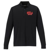 Biola University Eagles Performance Long Sleeve Polo