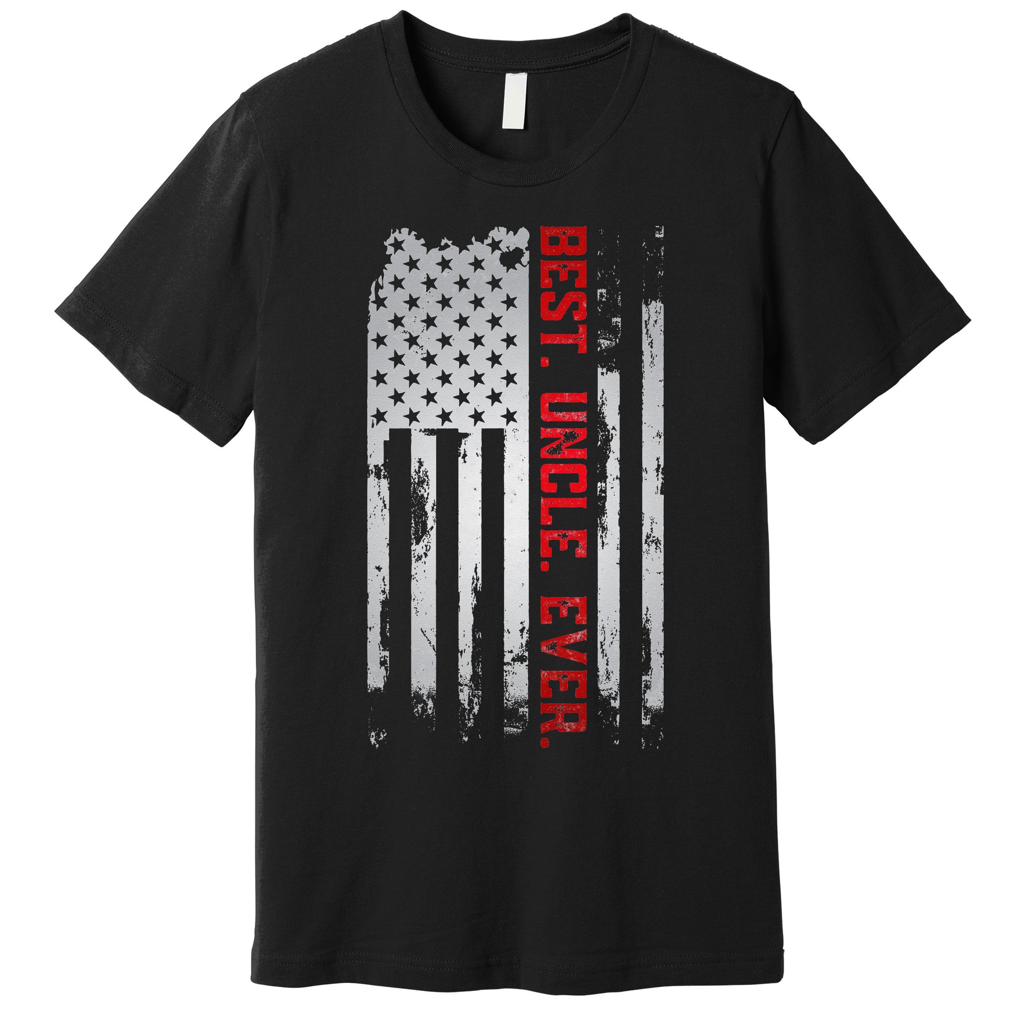 Best Uncle Ever American USA flag Father’s Day gift for Dad Premium T-Shirt