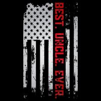 Best Uncle Ever American USA flag Father’s Day gift for Dad Baby Bodysuit
