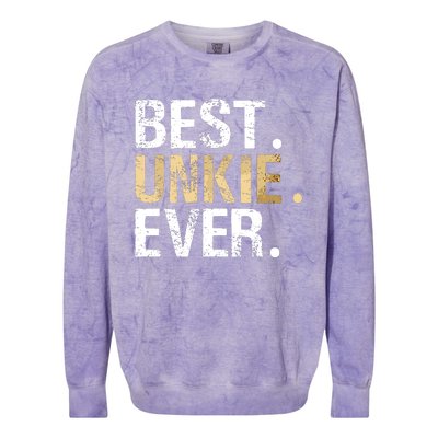 Best Unkie Ever Special Uncle Colorblast Crewneck Sweatshirt