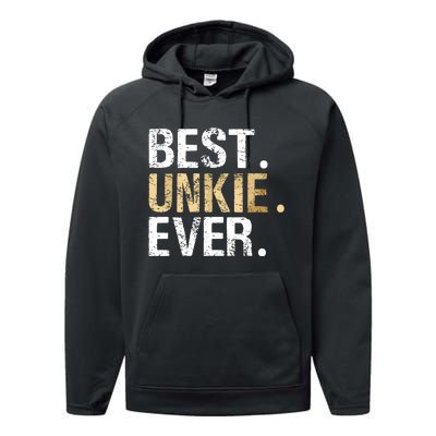 Best Unkie Ever Special Uncle Performance Fleece Hoodie