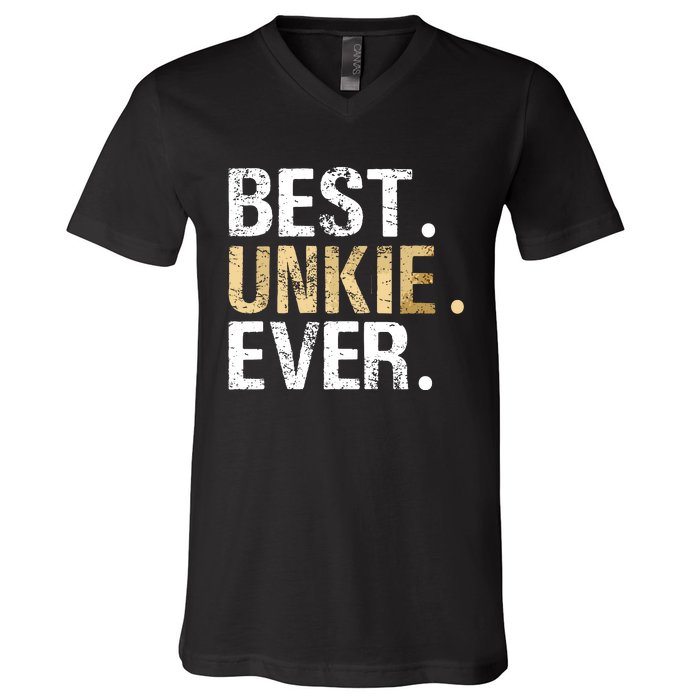 Best Unkie Ever Special Uncle V-Neck T-Shirt