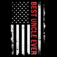 Best Uncle Ever USA Flag Funny Uncle Drawstring Bag