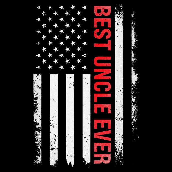 Best Uncle Ever USA Flag Funny Uncle Drawstring Bag