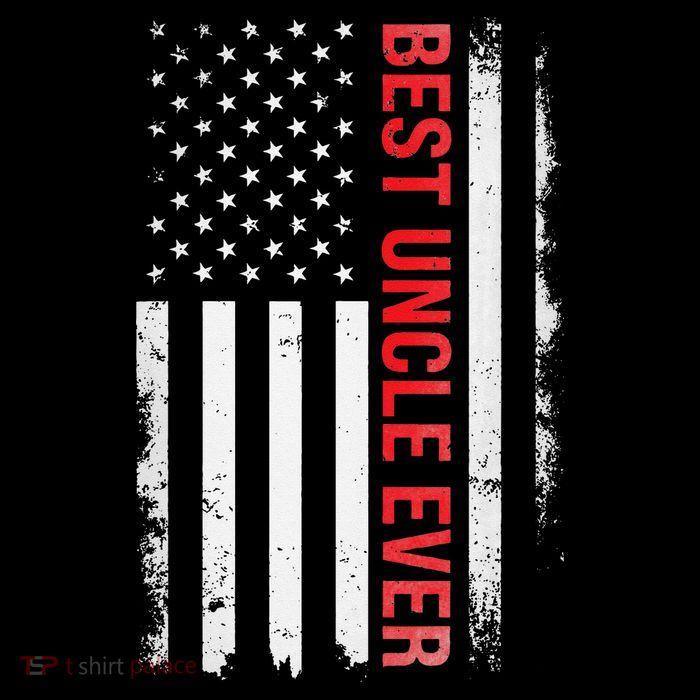 Best Uncle Ever USA Flag Funny Uncle Baby Bodysuit
