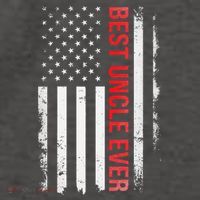 Best Uncle Ever USA Flag Funny Uncle Vector Backpack