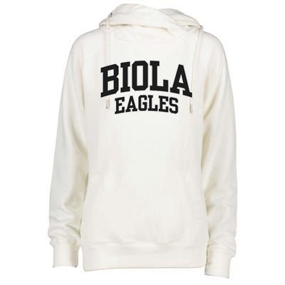 Biola University Eagles 02 Womens Funnel Neck Pullover Hood