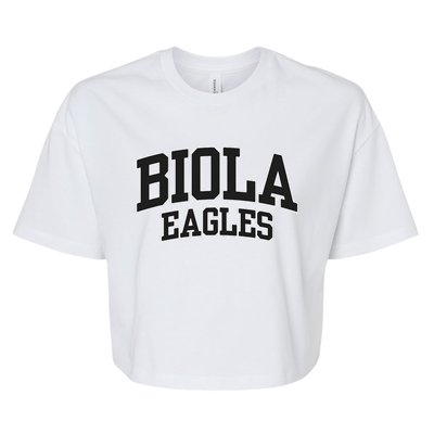 Biola University Eagles 02 Bella+Canvas Jersey Crop Tee