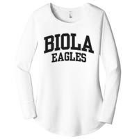 Biola University Eagles 02 Women's Perfect Tri Tunic Long Sleeve Shirt