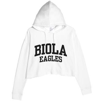 Biola University Eagles 02 Crop Fleece Hoodie