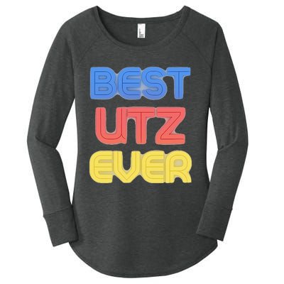 Best Utz Ever Funny Utz Name Utz Women's Perfect Tri Tunic Long Sleeve Shirt