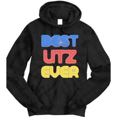 Best Utz Ever Funny Utz Name Utz Tie Dye Hoodie