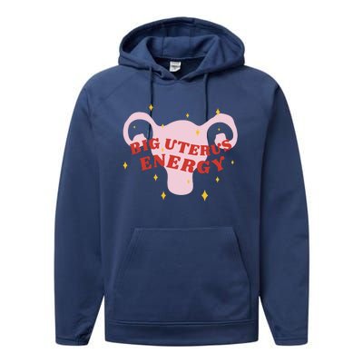 Big Uterus Energy Performance Fleece Hoodie