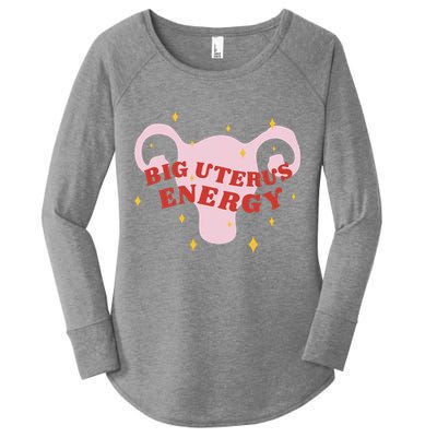 Big Uterus Energy Women's Perfect Tri Tunic Long Sleeve Shirt
