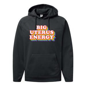 Big Uterus Energy Pro Choice 's Rights Radical Feminist Performance Fleece Hoodie