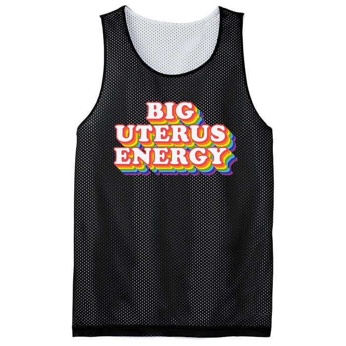 Big Uterus Energy Pro Choice 's Rights Radical Feminist Mesh Reversible Basketball Jersey Tank