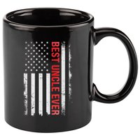 Best Uncle Ever Usa Flag Funny Uncle 11oz C Handle Ceramic Mug