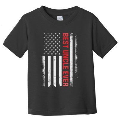 Best Uncle Ever Usa Flag Funny Uncle Toddler T-Shirt