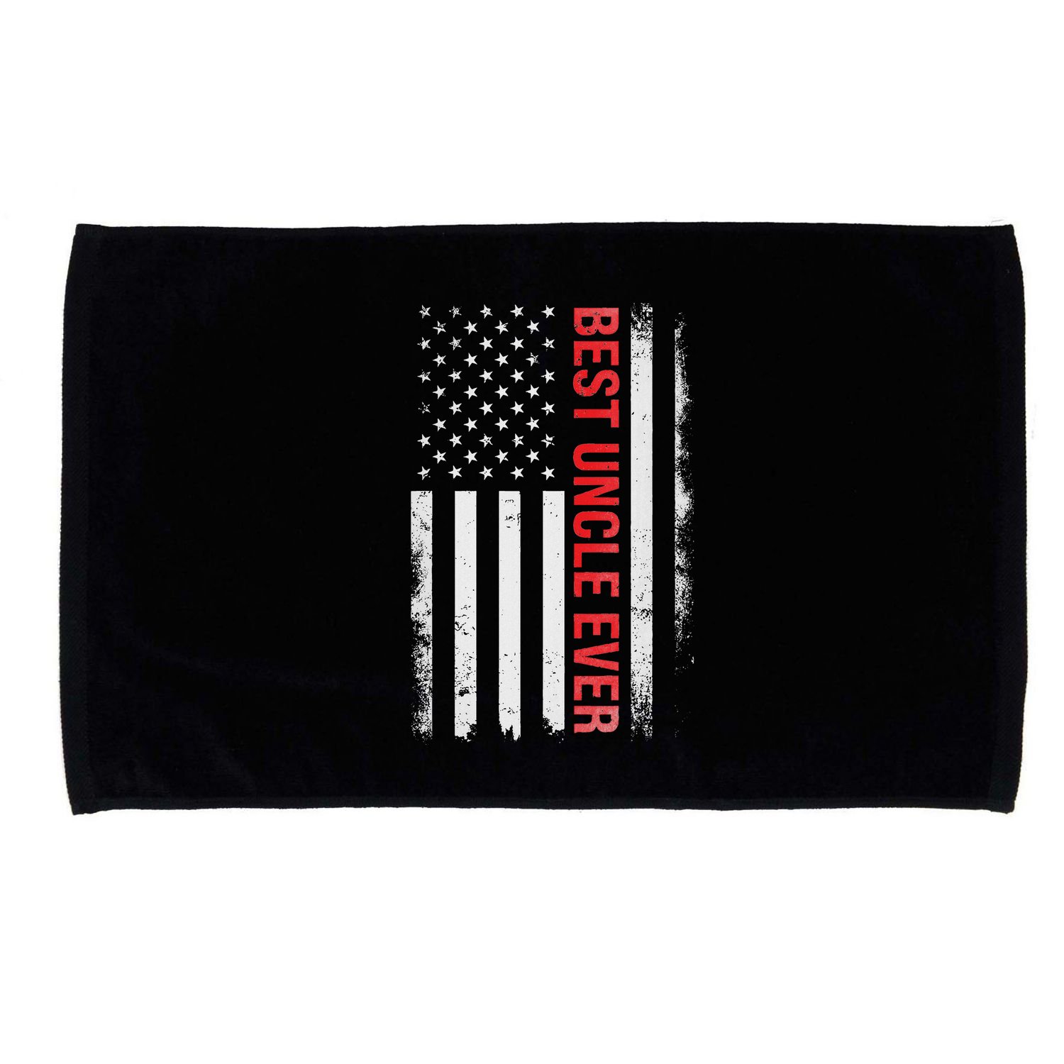Best Uncle Ever Usa Flag Funny Uncle Microfiber Hand Towel