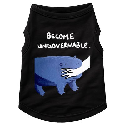 Become Ungovernable Funny Baby Hippo Moo Deng Funny Saying Doggie Tank